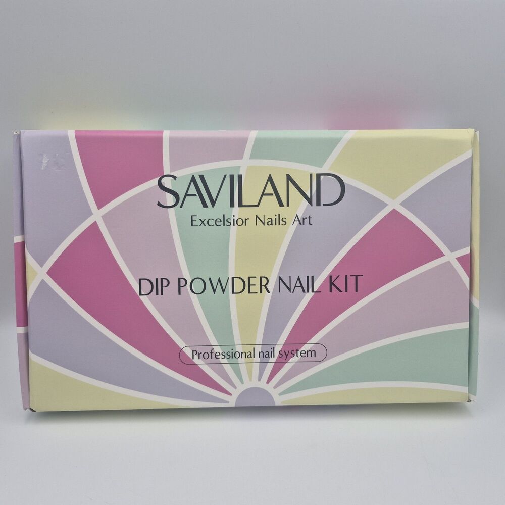 Saviland Excelsior Nails Art Dip Powder Nail Kit 20 Colors NEW